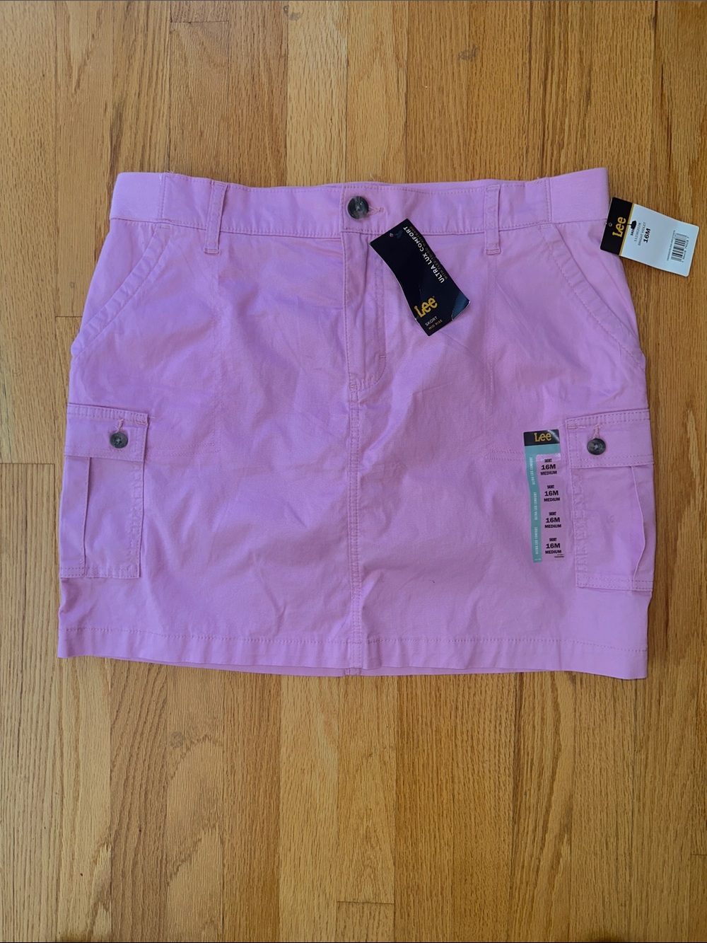 Lee pink Cargo Mini Skort